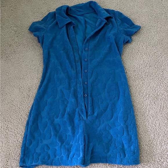 Blue y2k romper playsuit - Picture 3 of 4